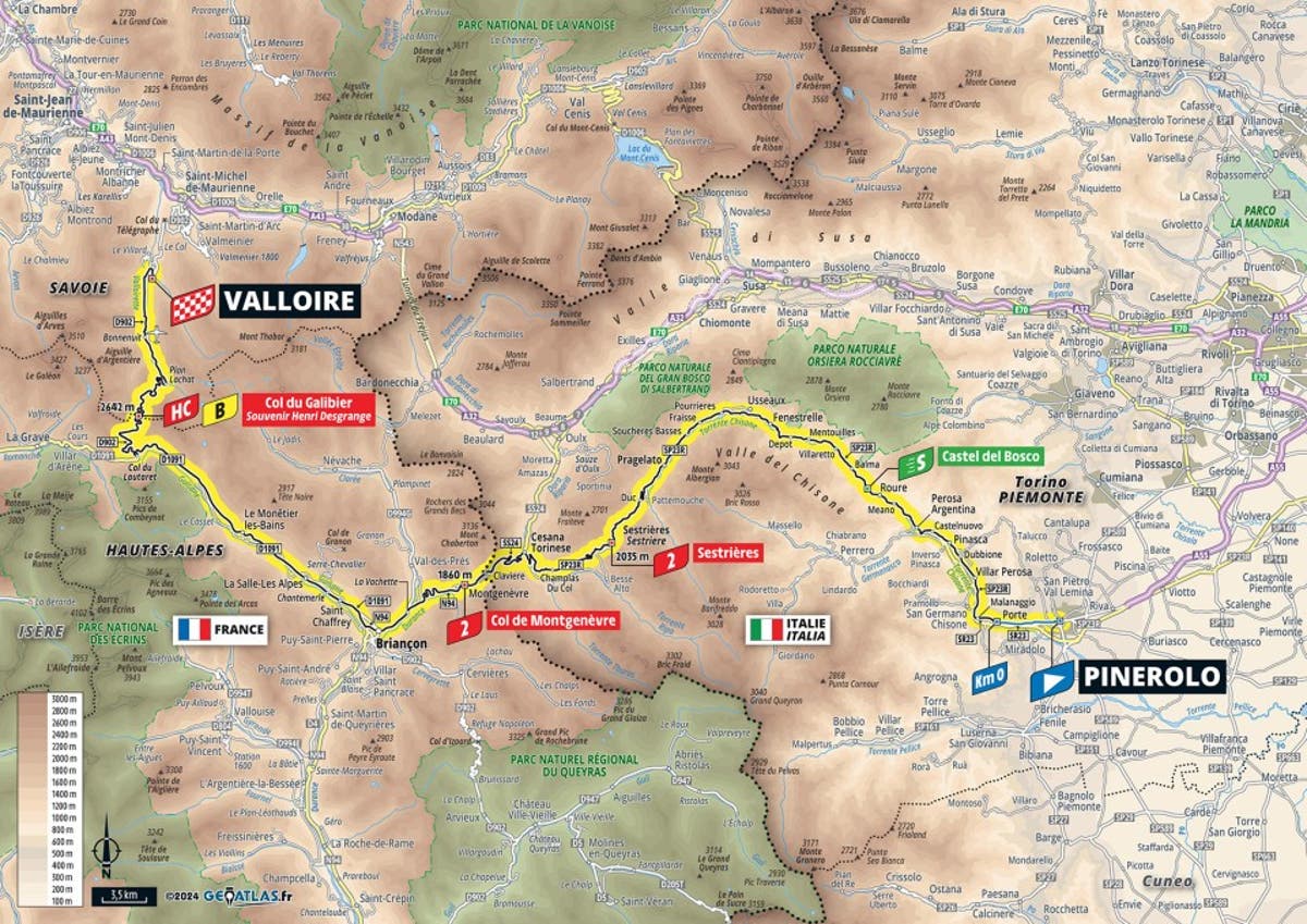 Tour de France 2024 stage 4 preview Map and profile of 140km route as